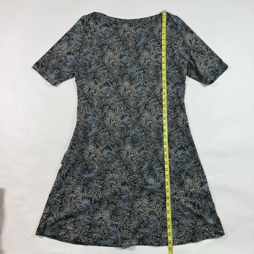 Title Nine Buttah Majorelle Dress Swift Snap Black Floral - Picture 8 of 8